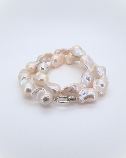 The One – Heavy Baroque Pearl Statement Necklace