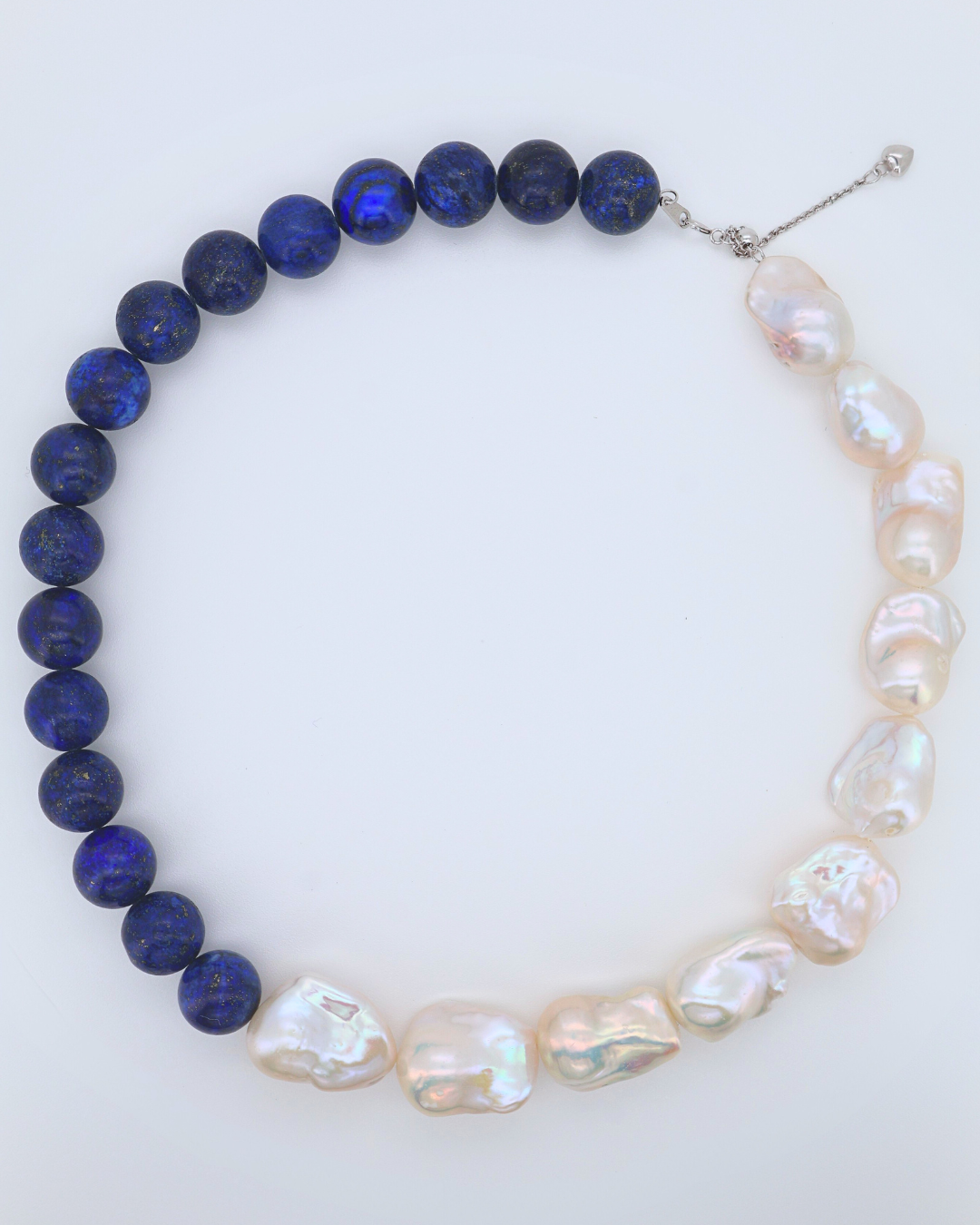 Lapis Sovereign – Large Baroque Pearl & Lapis Lazuli Statement Necklace