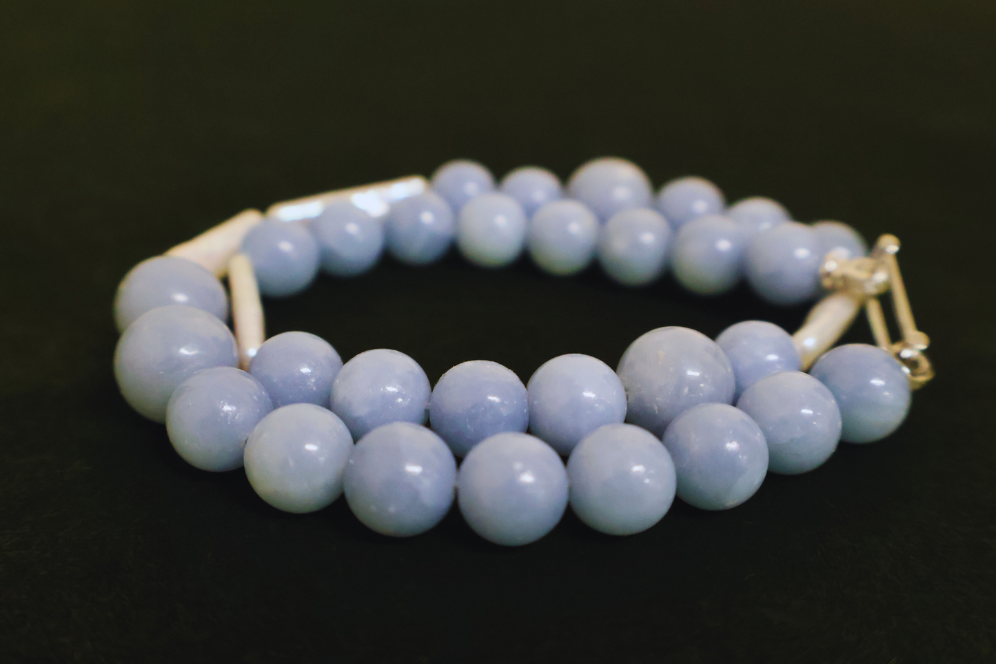 Aqua Form – Aquamarine Rectangular Baroque Necklace