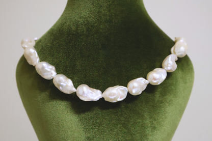 The One – Heavy Baroque Pearl Statement Necklace