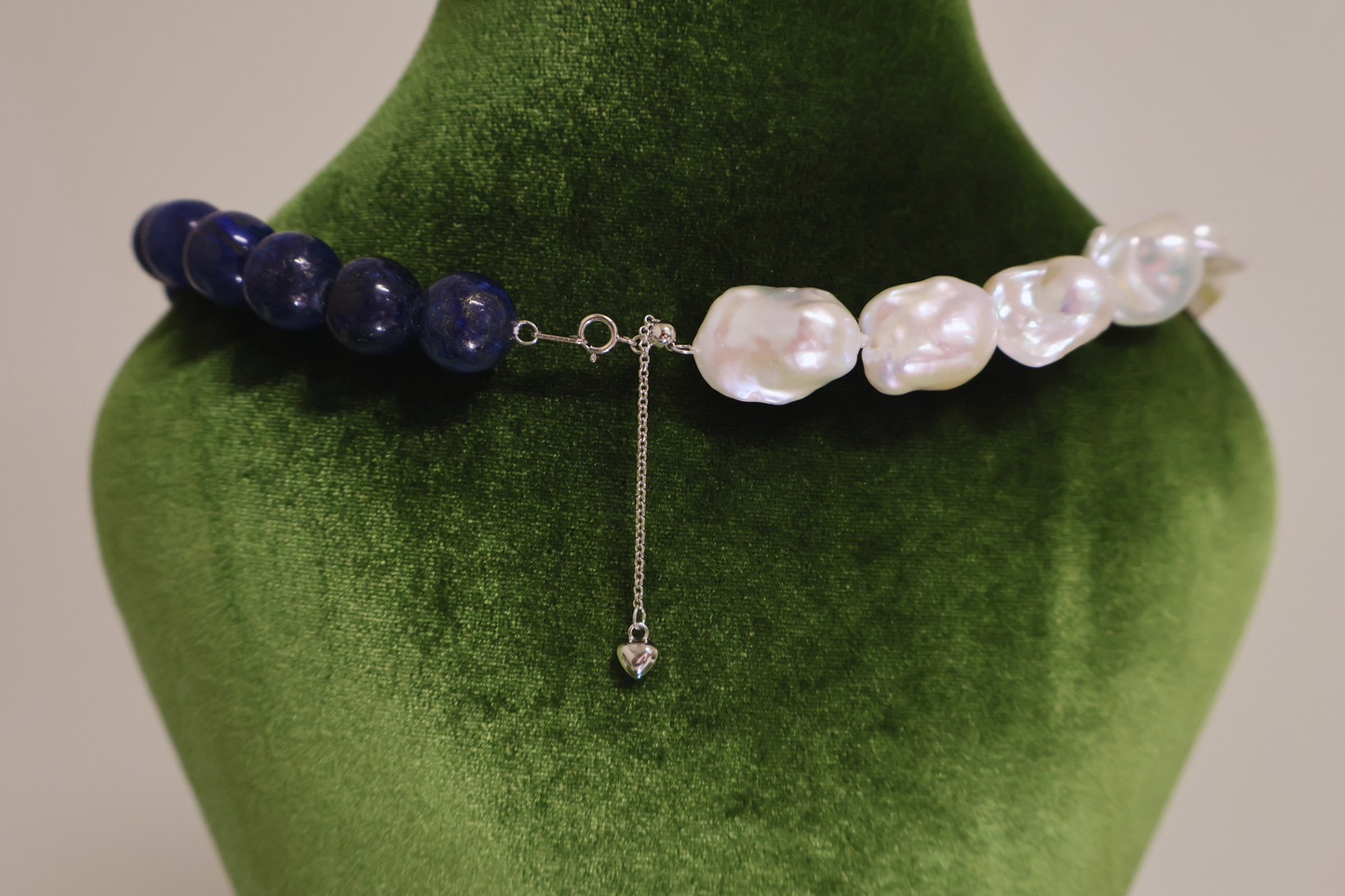 Lapis Sovereign – Large Baroque Pearl & Lapis Lazuli Statement Necklace