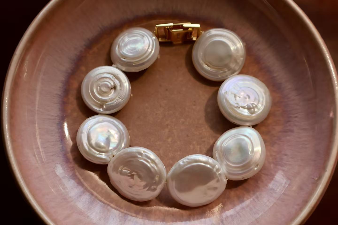 Roman Holiday – Coin Baroque Pearl 18K Gold-Plated Sterling Silver Bracelet