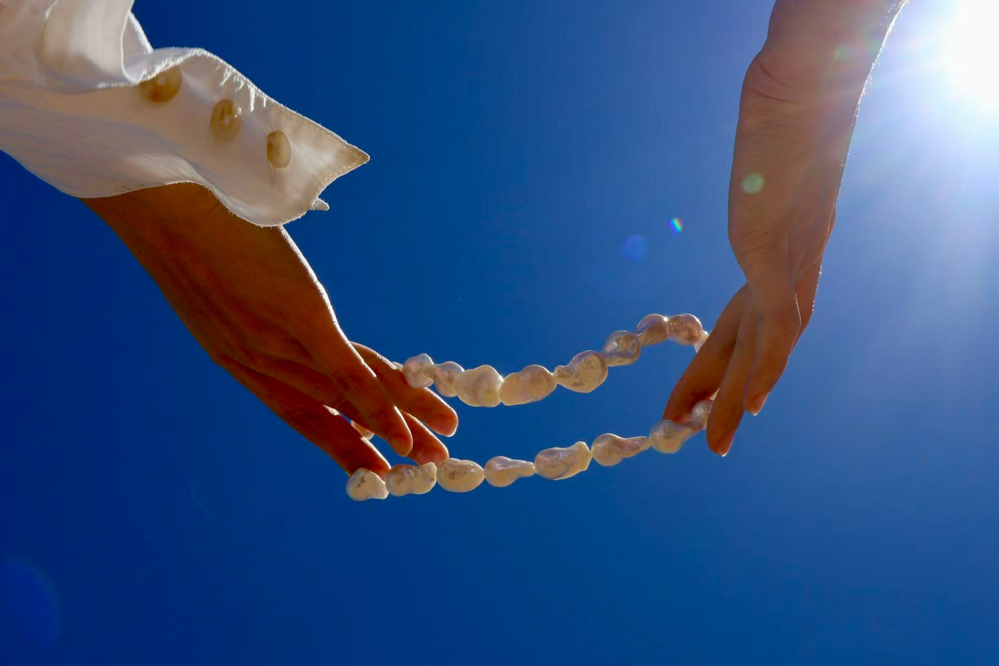 The One – Heavy Baroque Pearl Statement Necklace