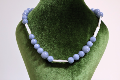 Aqua Form – Aquamarine Rectangular Baroque Necklace