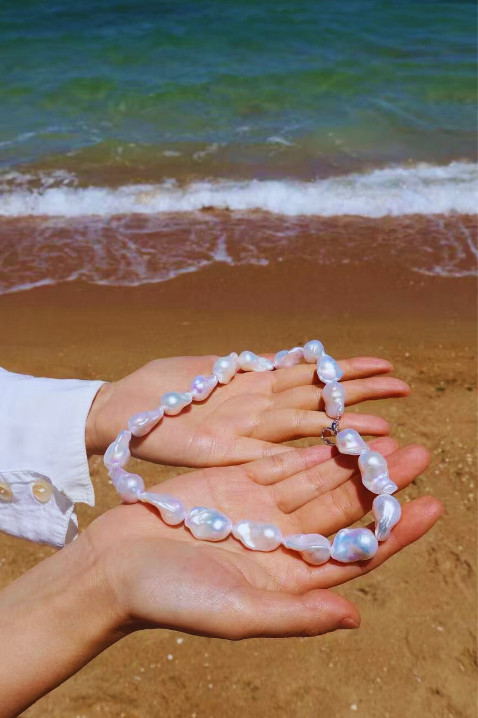 The One – Heavy Baroque Pearl Statement Necklace